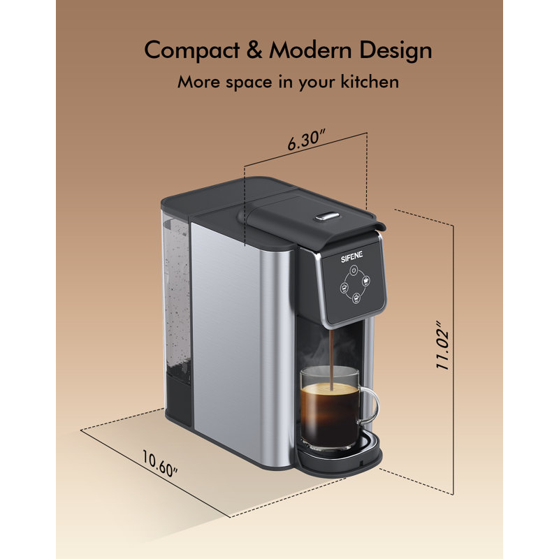 Sifene Single Serve Coffee Machine, 3 In 1 Pod Coffee Maker For KCup